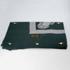 Yemeni dark green shawl with silver embroidery