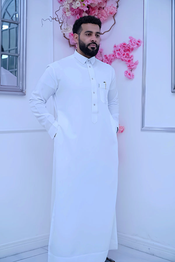 White Honeycomb Thobe