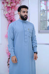Sky Blue Honeycomb Thobe