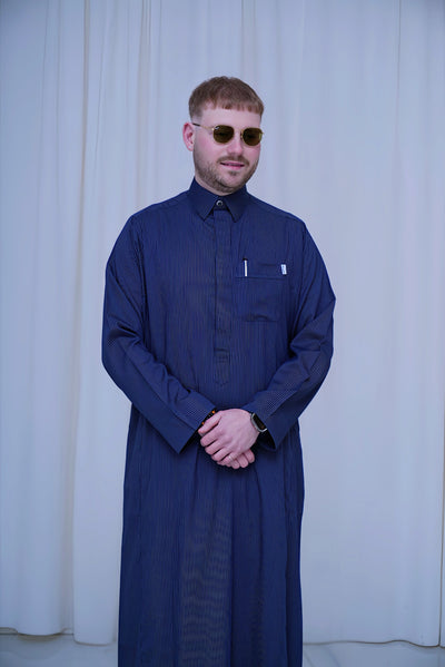 Blue Striped Thobe